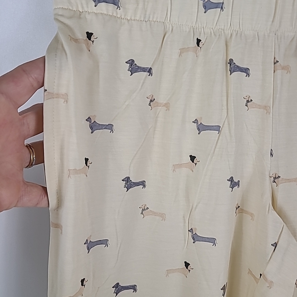 NWOT Magnetic Me Women Modal Beenie Von Weinie Cream Top Bottom Pajamas Sz XS - Picture 8 of 11